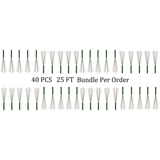 CAT6 SLIM 28G UTP CM STRD 25 FT