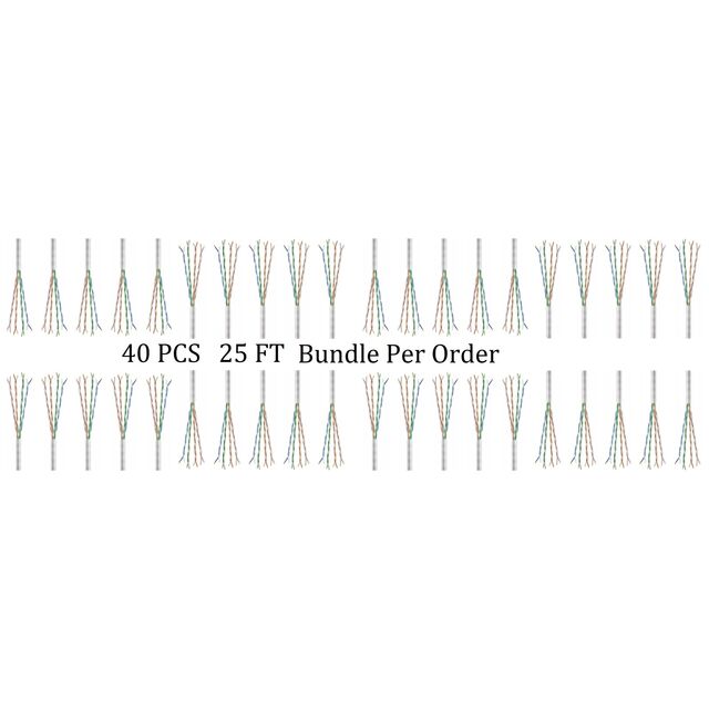CAT6 SLIM 28G UTP CM STRD 25 FT