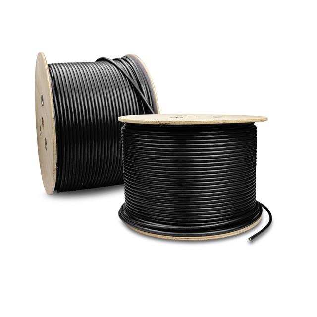 CABLE CAT6 8COND 23AWG BLK 1000'