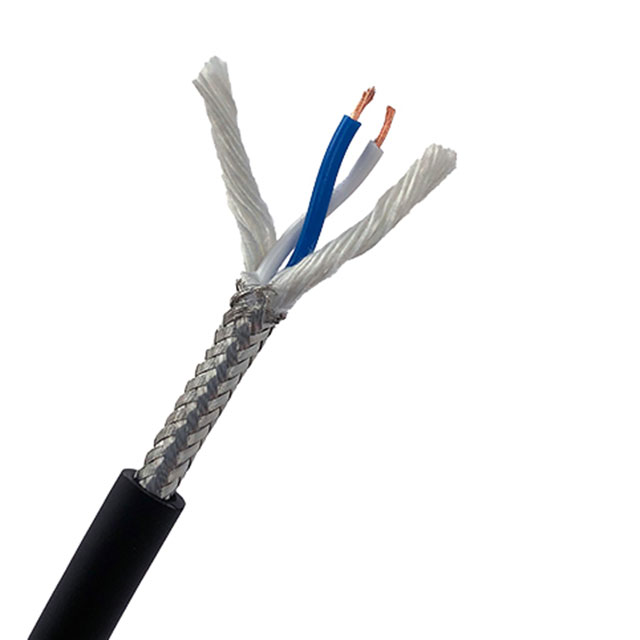 CABLE 2COND 23AWG BLK SHLD 500'