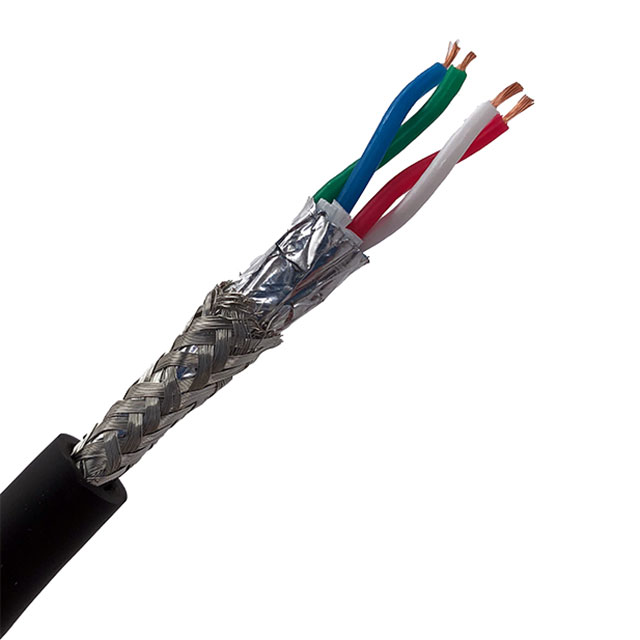 MULTI-PAIR 4COND 24AWG BLACK