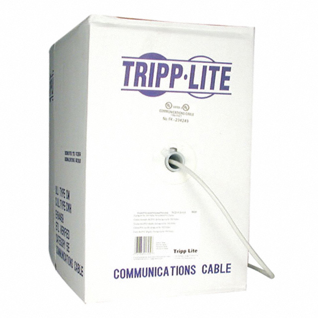 CABLE CAT5E 8CON 24AWG GRY 1000'