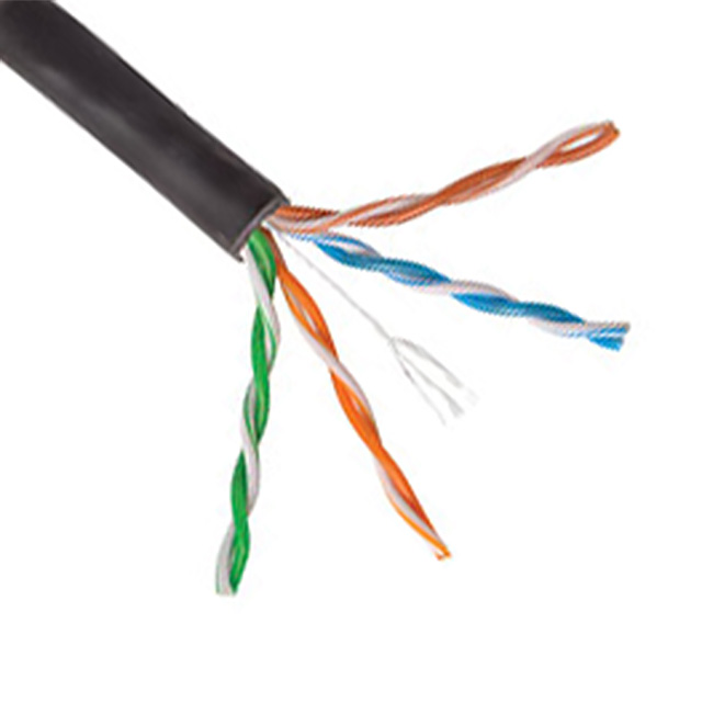 CABLE CAT6 8COND 23AWG BLK 1000'