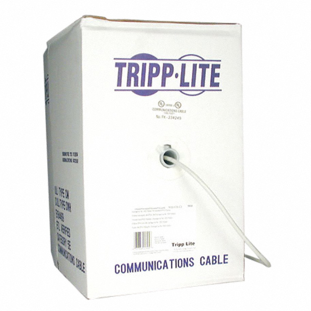 CABLE CAT6 8CON 23AWG GRAY 1000'