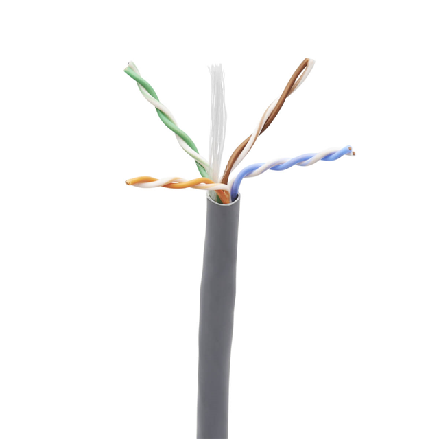 CABLE CAT6 8CON 23AWG GRAY 1000'