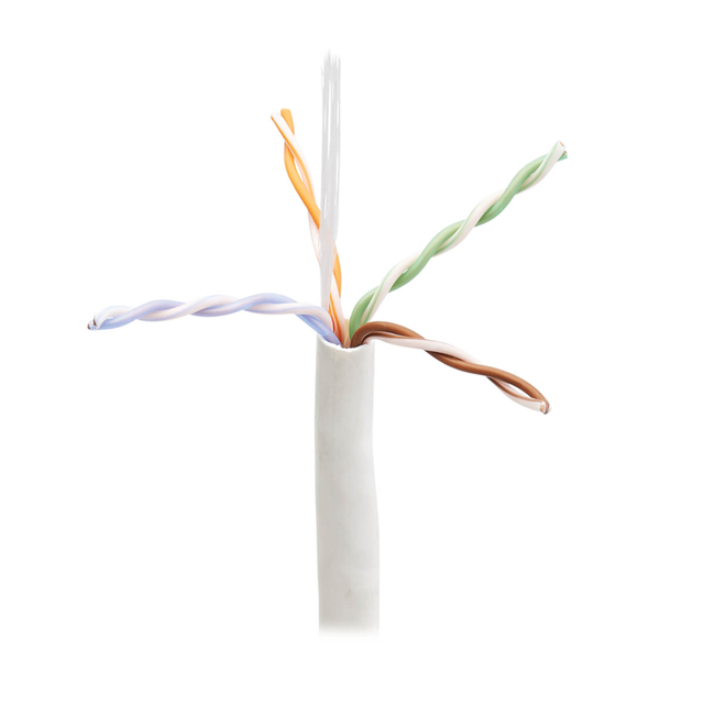CABLE CAT6 8COND 23AWG WHT 1000'