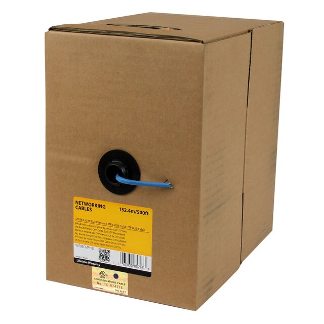 500FT BLUE CMP CAT5E BULK CBL