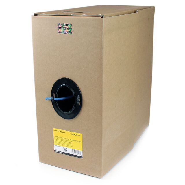 1000FT CAT 6 SOLID BULK CABLE