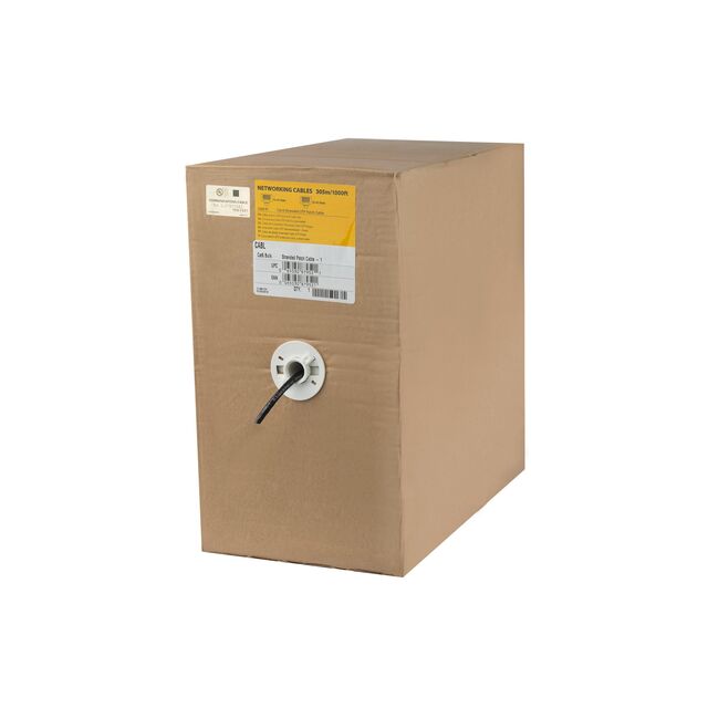 1000FT BULK CAT6 CABLE BLACK