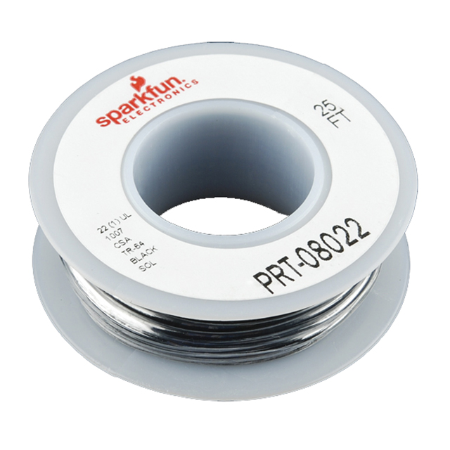 HOOK-UP SOLID 22AWG BLACK 25'