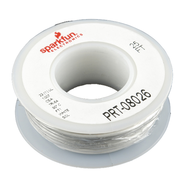 HOOK-UP SOLID 22AWG WHITE 25'