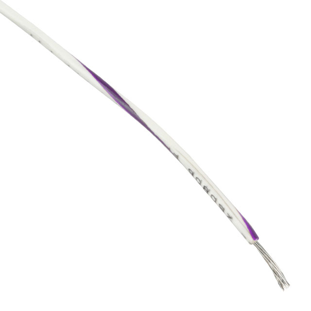 HOOK-UP STRND 16AWG WHITE/VIOLET