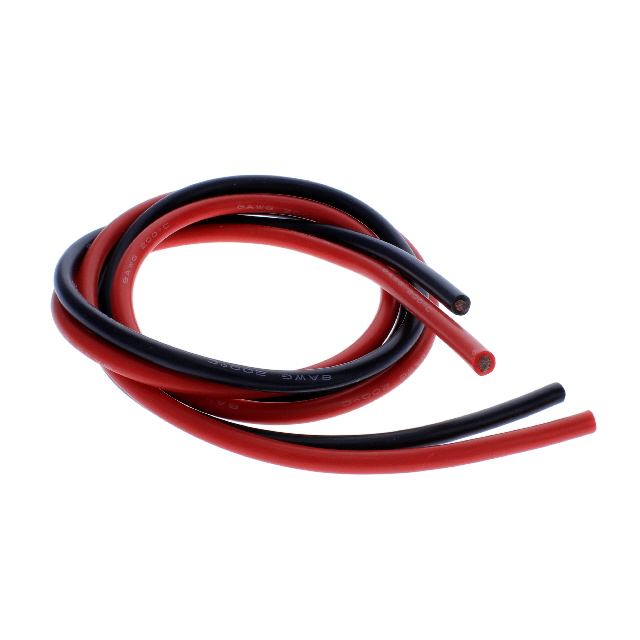 TEST LEAD 10AWG BLACK/RED