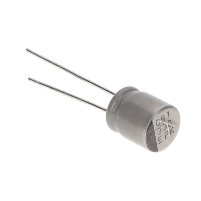CAP ALUM HYBRID 330UF 20% 25V TH