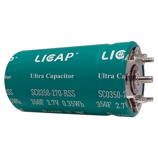 CAPACITOR 350F 0%/20% 2.7V TH