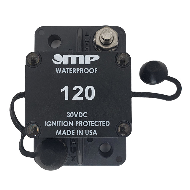 CB, 120A, AUTO, SURF MTG, 1/4" T