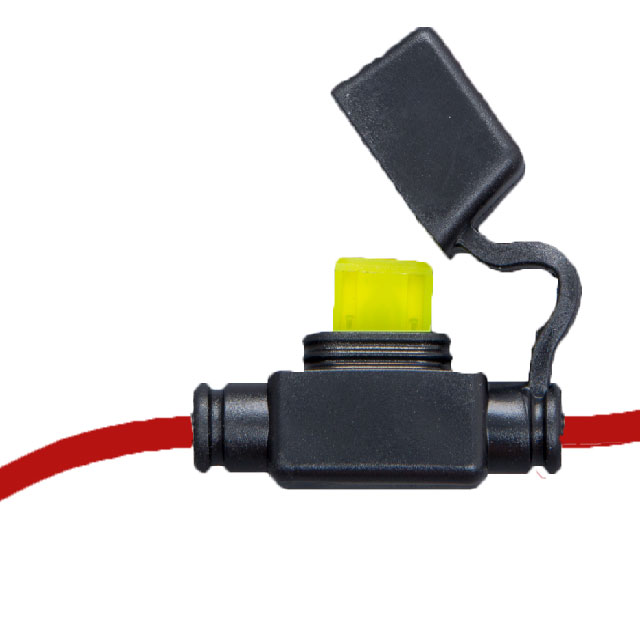 MINI FUSEHOLDER, 20A-14AWG RED