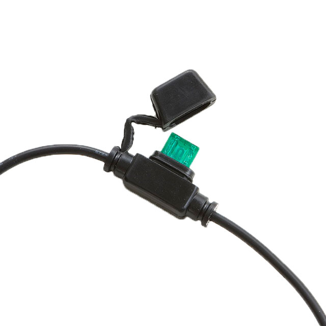 MINI FUSEHOLDER,15A-16AWG BLACK