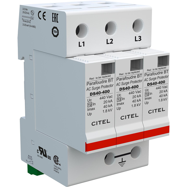 SPD TYPE 1 550VAC MCOV 1 POLE