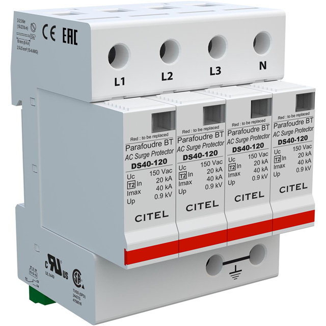 SPD TYPE 2 150VAC MCOV 1 POLE