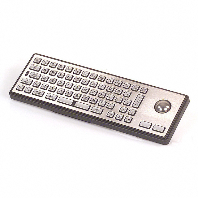 KEYBOARD 63KEY W/TRKBALL METAL
