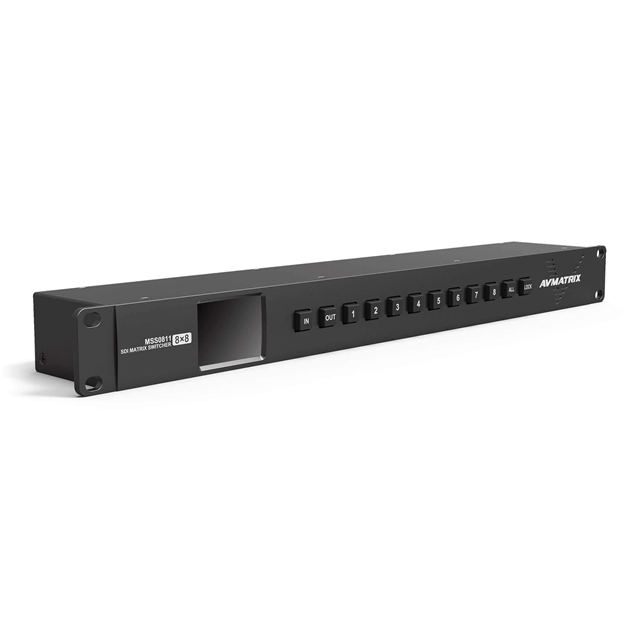 1RU 3G-SDI 8X8 MATRIX SWITCHER