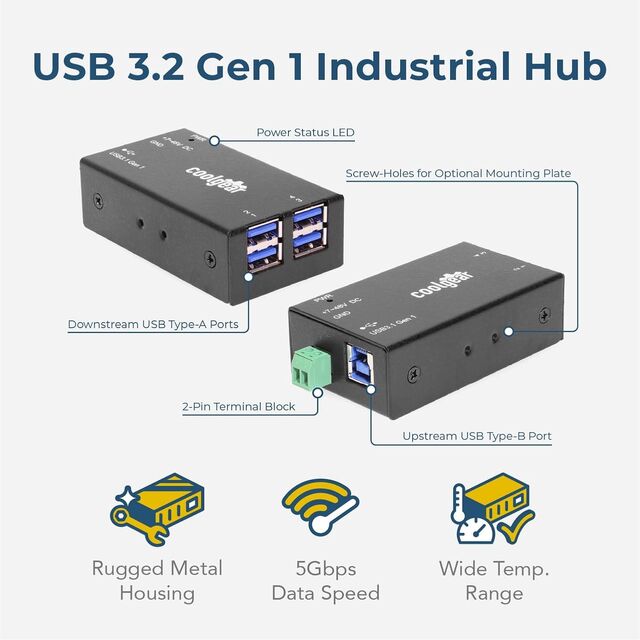 USB HUB 4 PORT 5GBPS