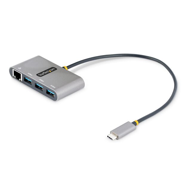 3-PORT USB-C HUB WITH ETHERNET,