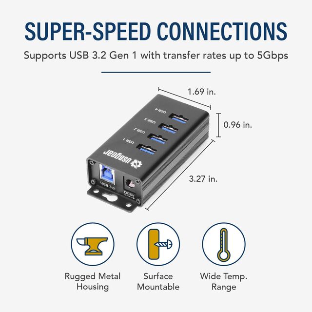 USB HUB 4 PORT 5GBPS