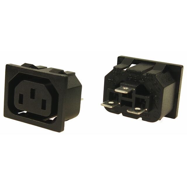MAINS OUTLET MR1SBN SNAP-IN