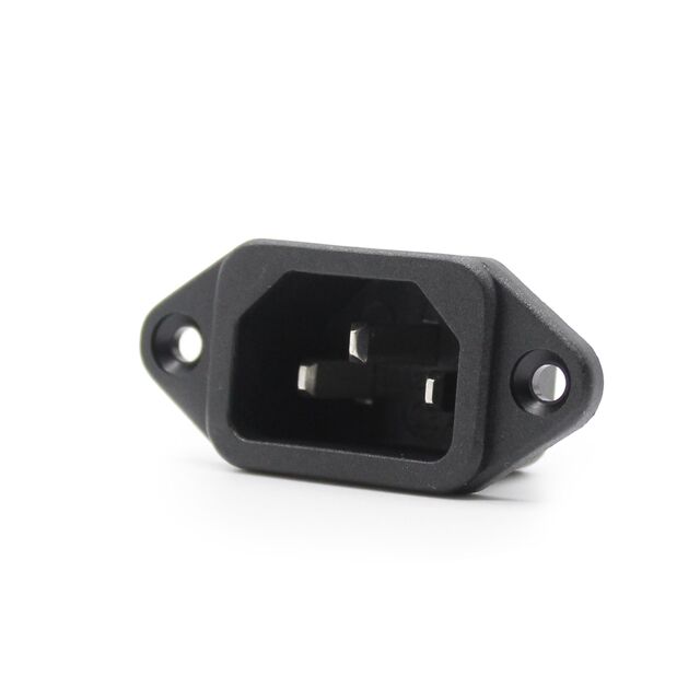 IEC C14 SCREW ON PANEL MOUNT W.