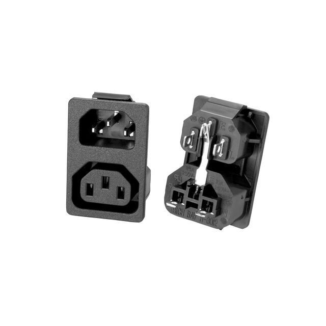 PWR ENT RCPT IEC320-C14 & C13 PN
