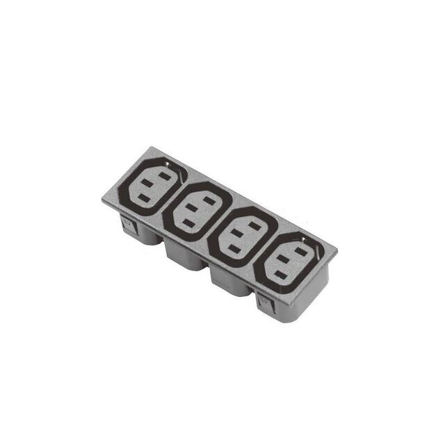 PWR ENT RCPT IEC320-C13 4-WAY PN