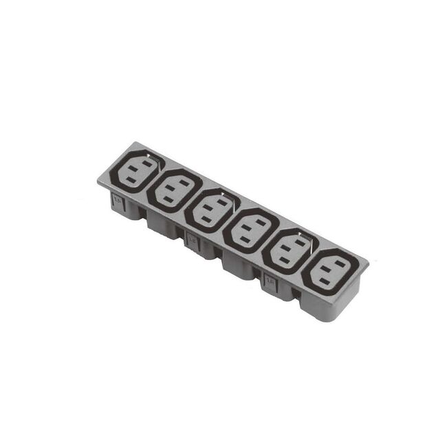 PWR ENT RCPT IEC320-C13 6-WAY PN
