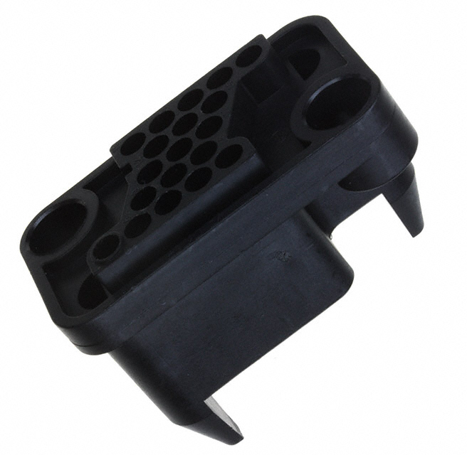 CONN RCPT HSG DRAWER 19POS BLK