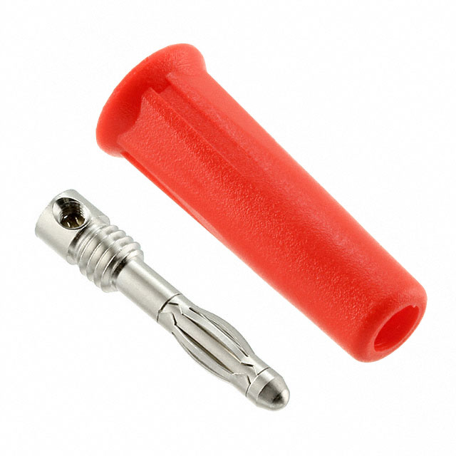 CONN BANANA PLUG SOLDERLESS RED