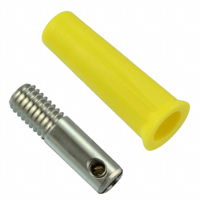 CONN BANANA JACK SCREW YELLOW