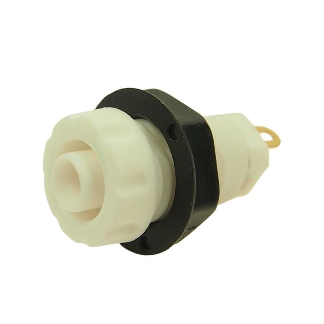 4MM PANEL SOCKET S16C WHITE