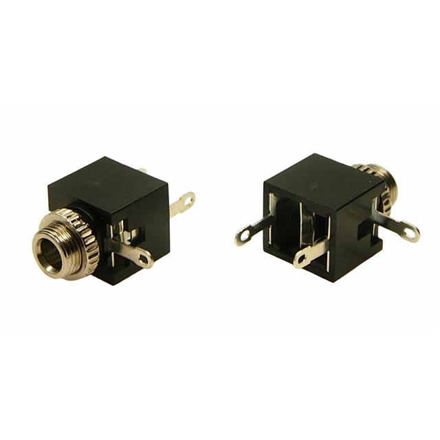 3.5MM JACK SKT JY035 W/NUT BLK