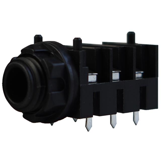 6 PIN 1/4" JACK PCB FULL-THREADE