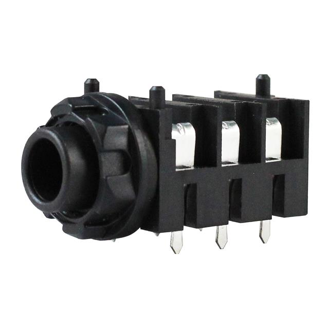 6 PIN 1/4" JACK PCB HALF-THREADE