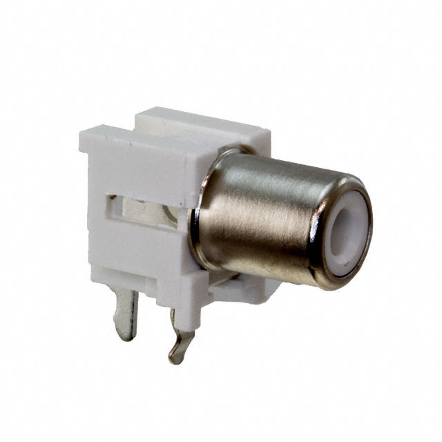 CONN RCA PHONO JACK R/A WHITE