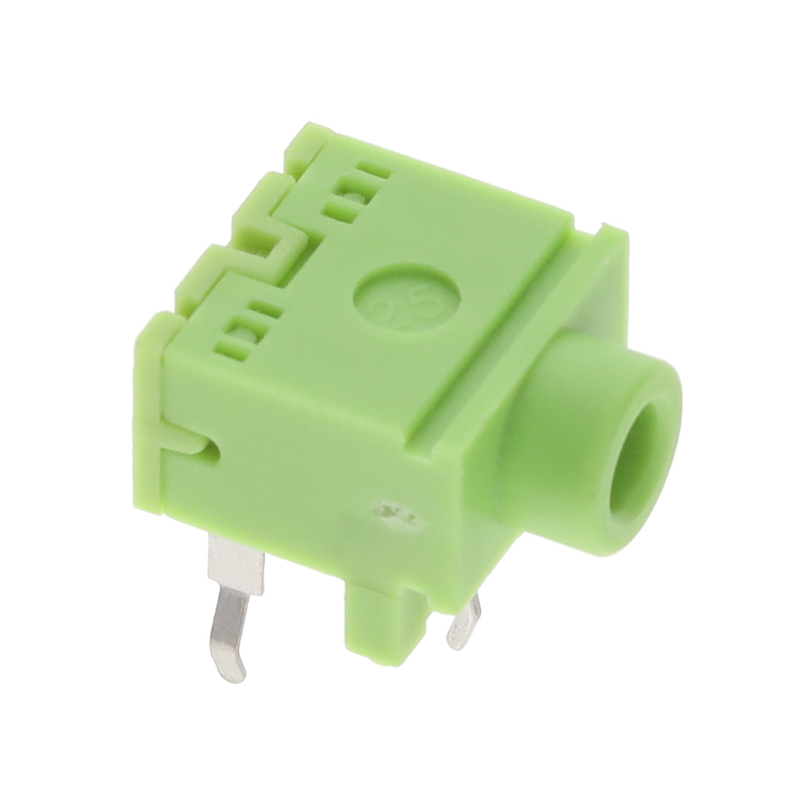 STEREO JACK, ALL PLASTIC, LT GRE