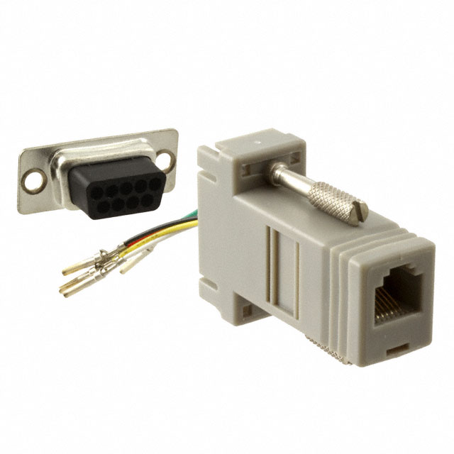 CONN ADAPTER RJ-12 TO DB9 FEMALE