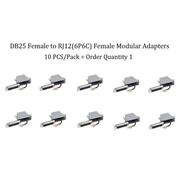 MODULAR ADAPT DSUB DB25 TO RJ12