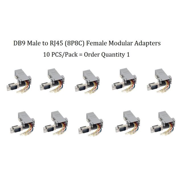 MODULAR ADAPT DSUB DB9 TO RJ45