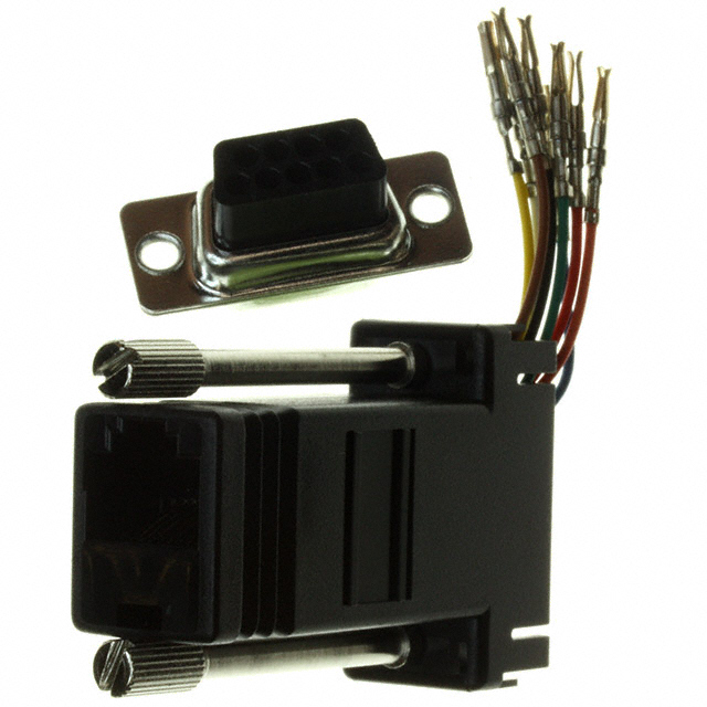 ADAPT DB9F TO RJ45 JACK BLACK