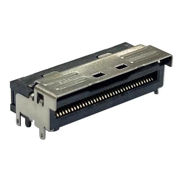 MCIO 74PIN RIGHT ANGLE, 30U GOLD
