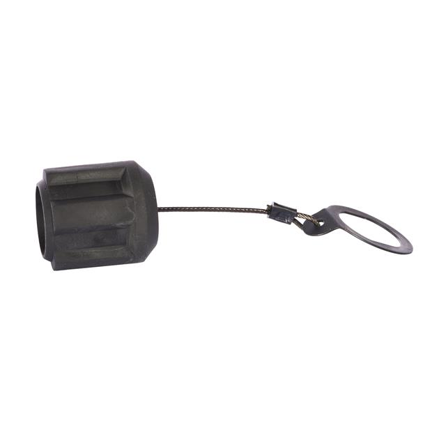 ELASTOMER CAP FOR RECEPTACLE WIT
