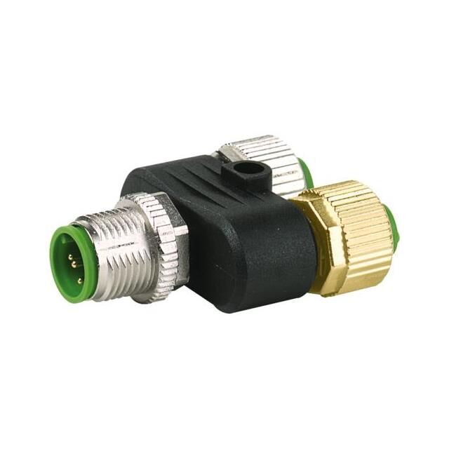 T-COUPLER M12 MALE / 2X M12 FEMA